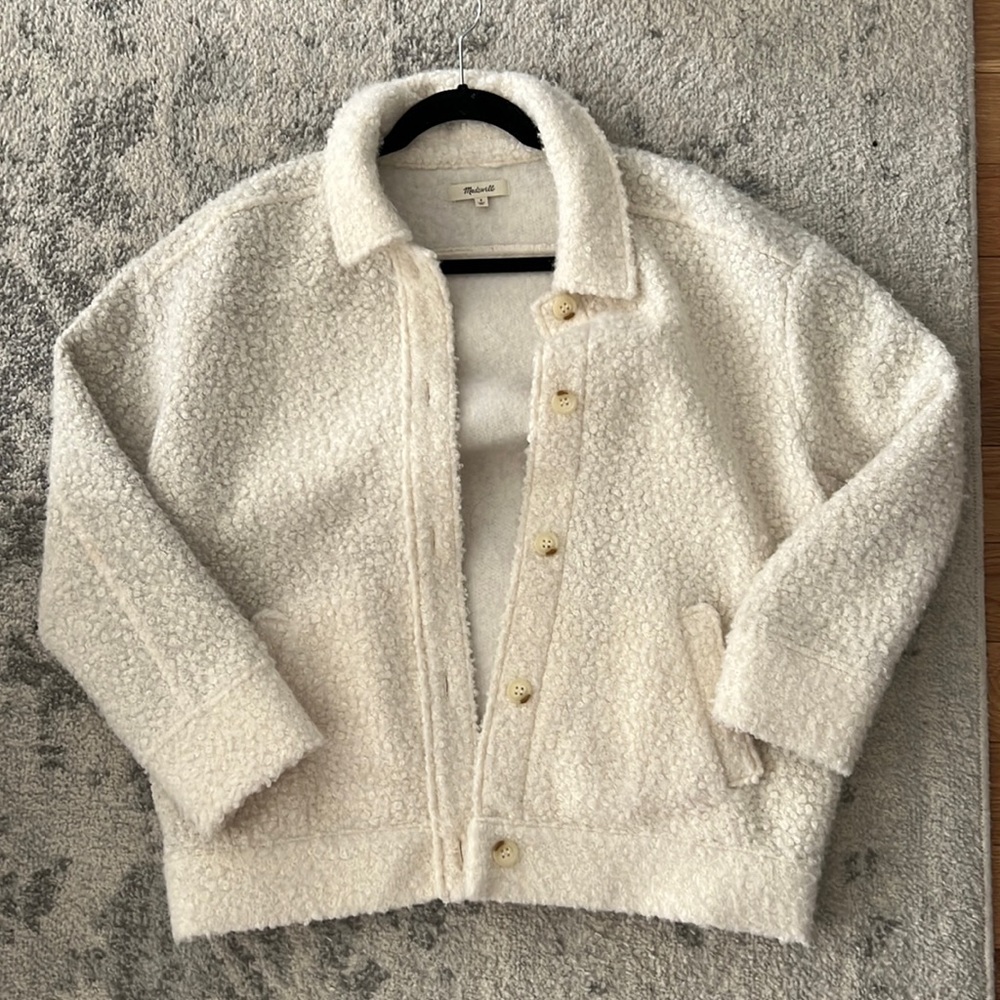 Whiter Sherpa madewell jacket
